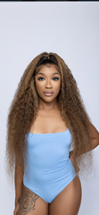 HD Curly Highlight Frontal Wig